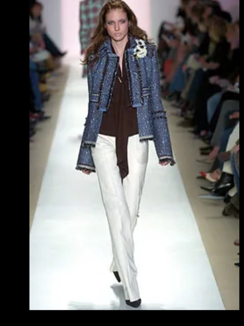 Tuleh Fall 2004 Ice white bootleg  Runway Pant